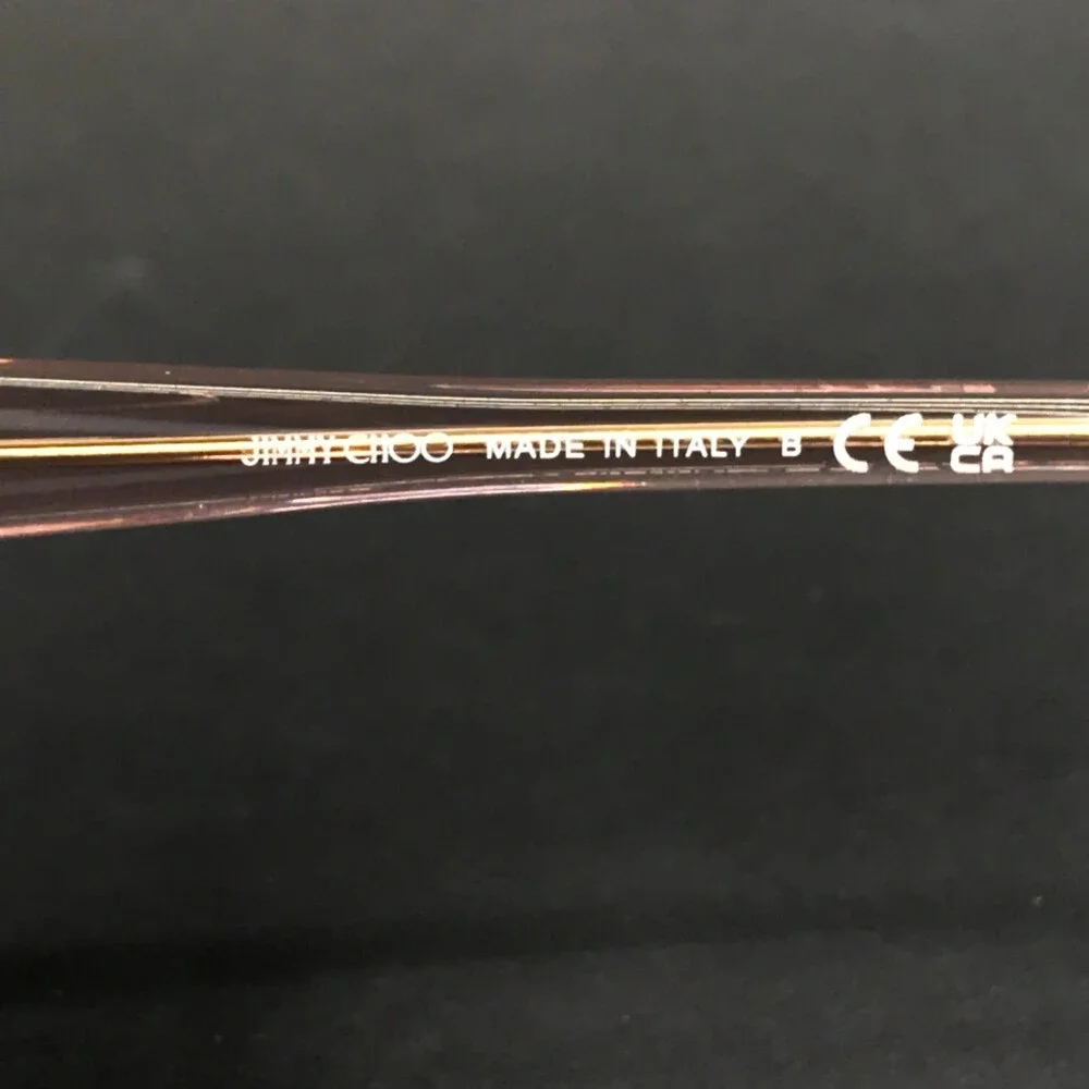Jimmy Choo Eyeglasses Frames JC3011 5034 Transparent Pink Cat Eye 54-17-145